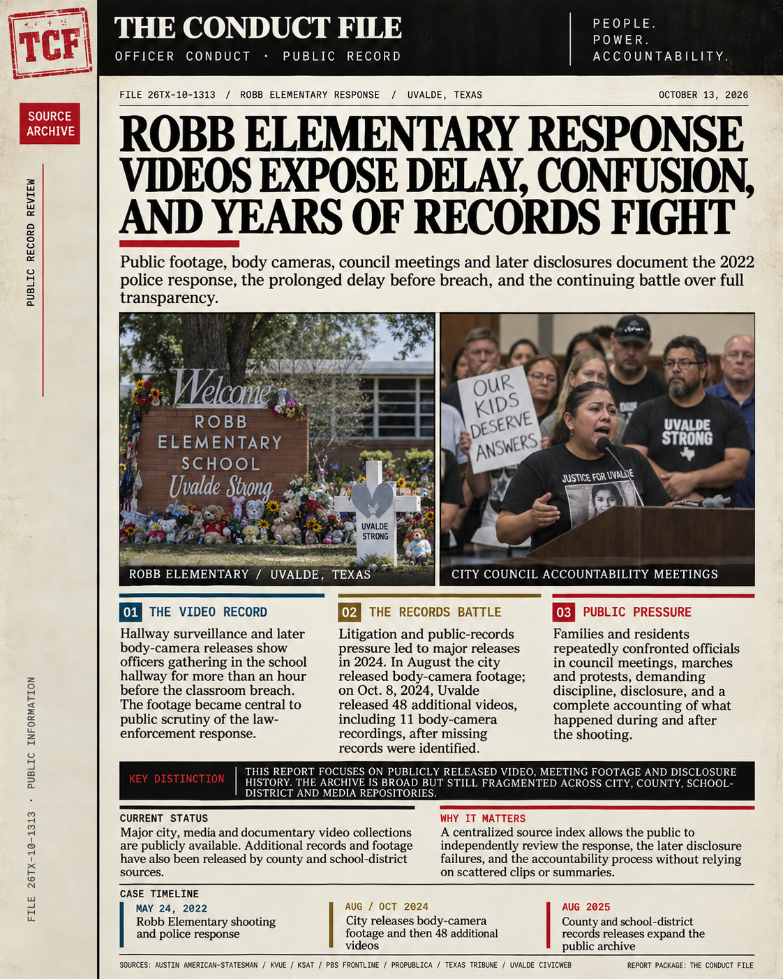 Saved report image for Robb Elementary: The Response and the Records Fight; read the file for source dates and limits